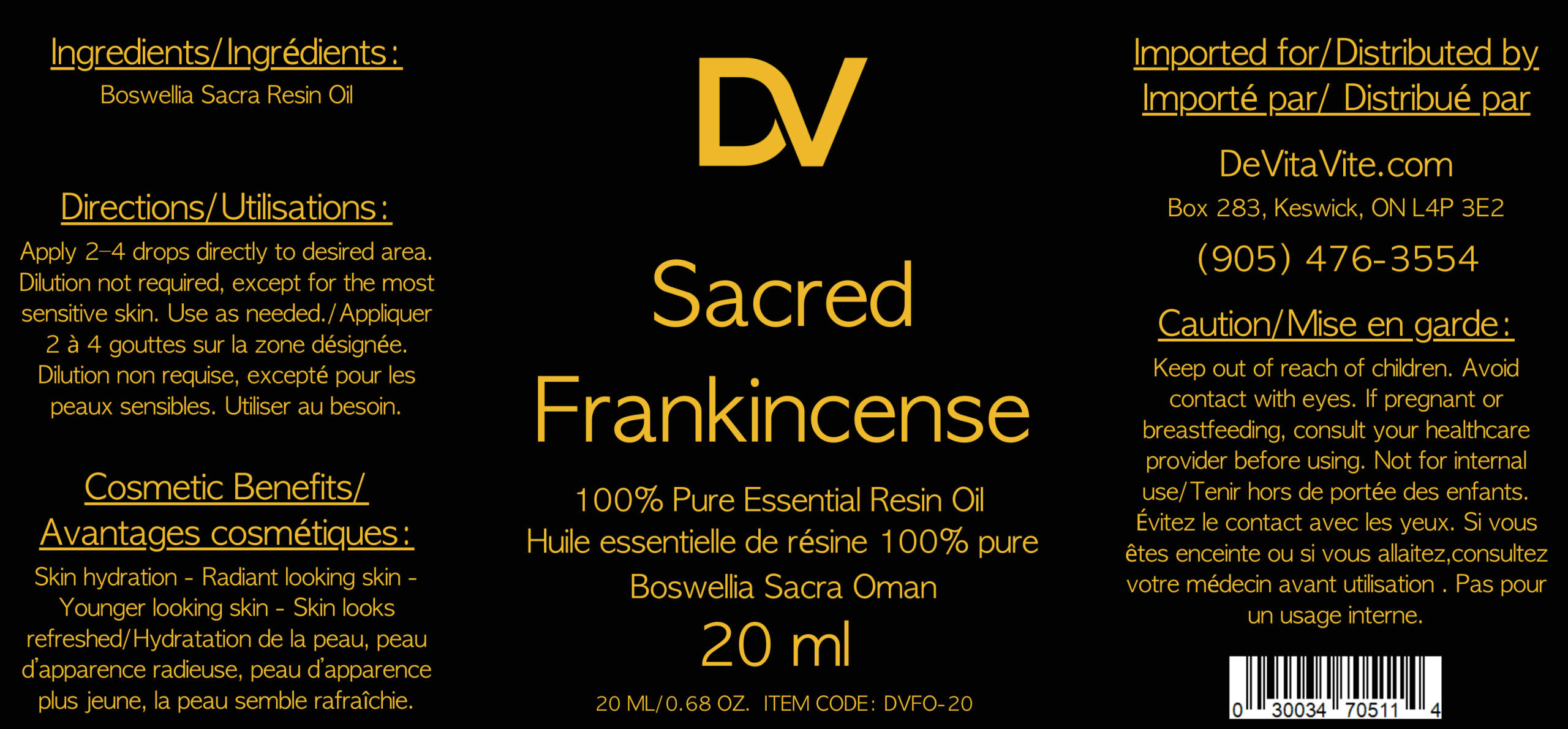Frankincense (Sacra) Oil 20 ml - Image 2