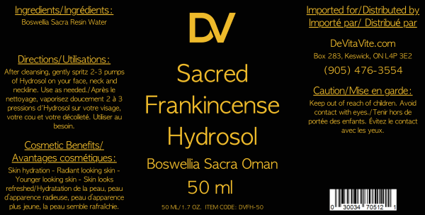 Frankincense (Sacra) HYDROSOL 50 ML