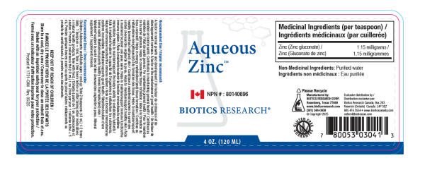 Aqueous Zinc