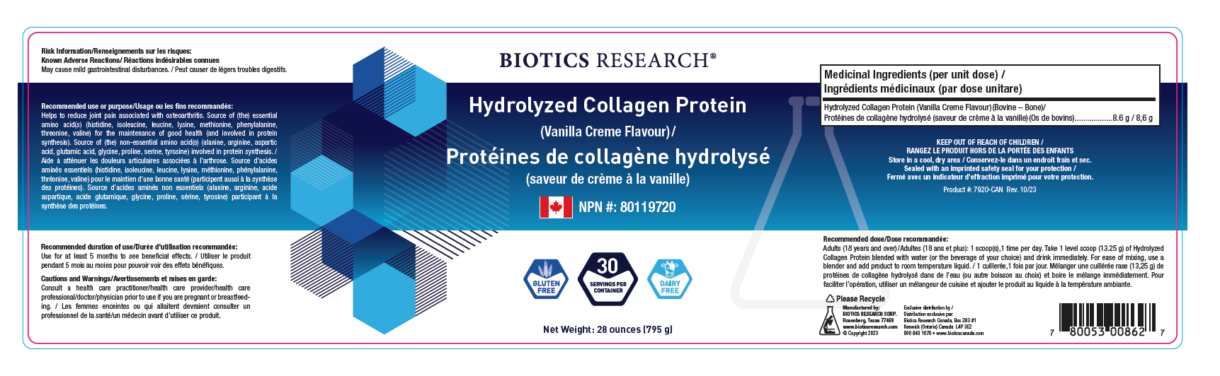 Hydrolyzed Collagen Protein Vanilla - Image 2