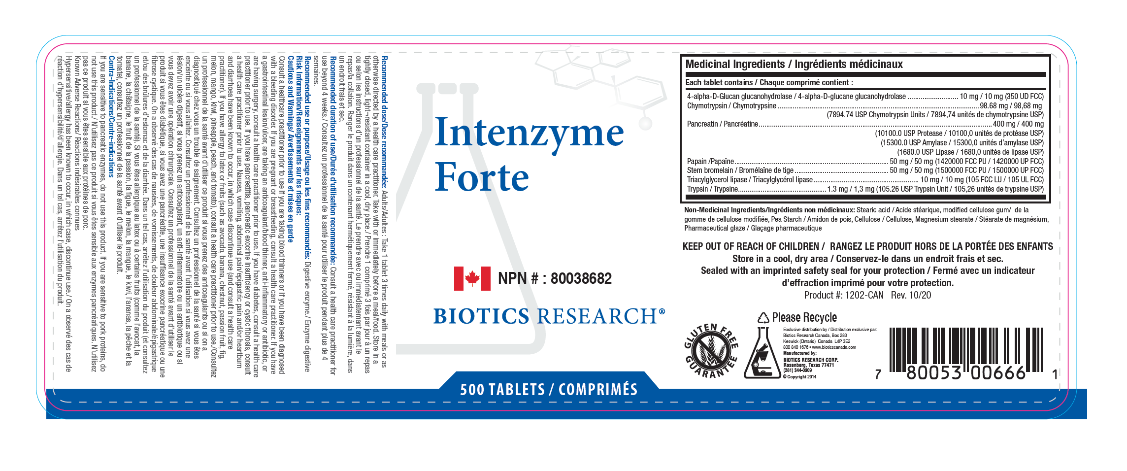 Intenzyme Forte 500T - Image 2