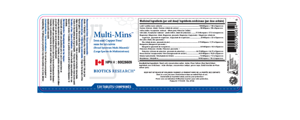 Multi-Mins Fe/Cu Free 120T