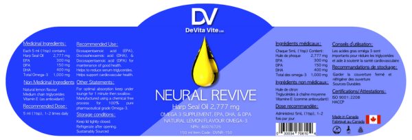 Neural Revive Harp Seal Oil